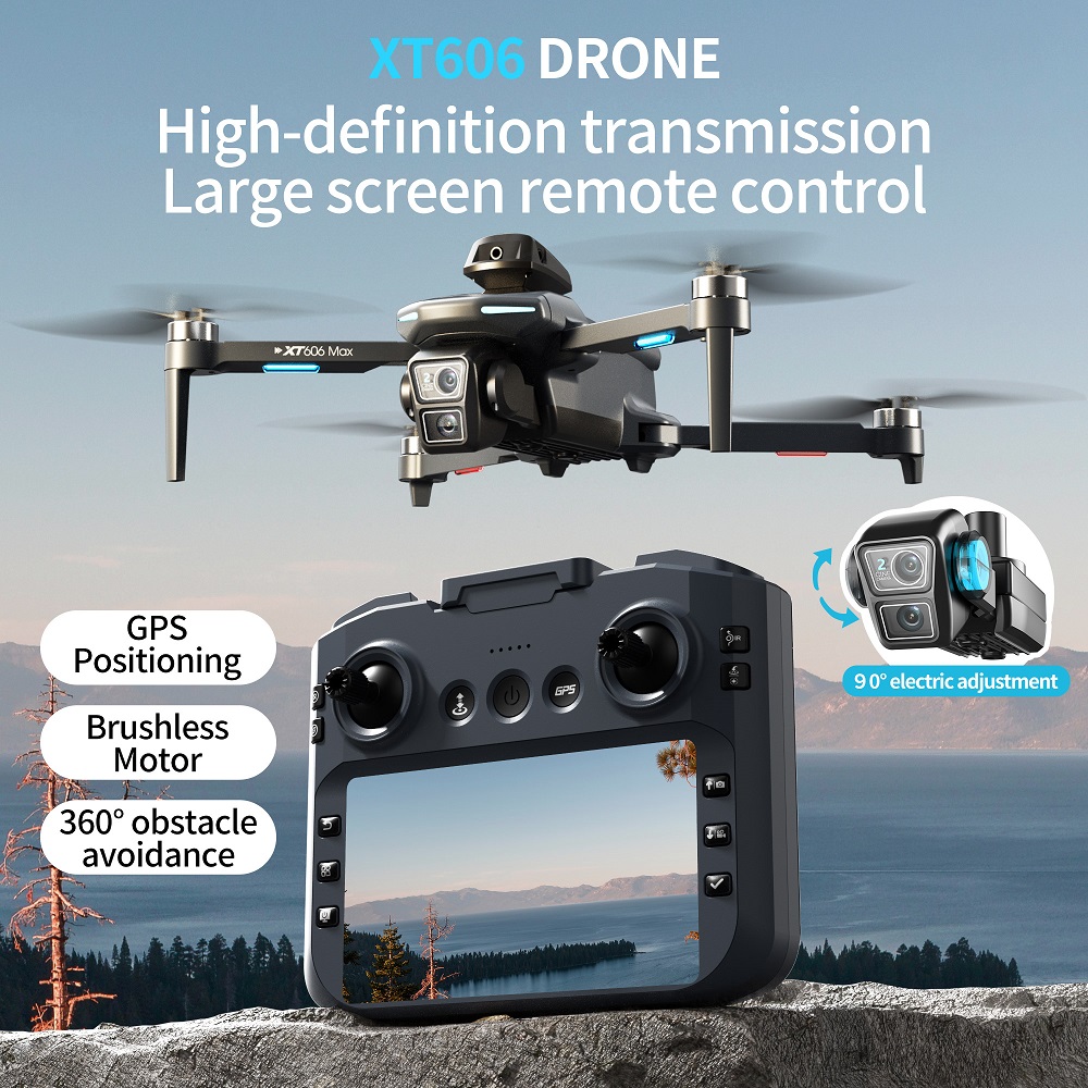 XT606 MAX 3 battery Drone 4k 8 - огляд і ціна Rc Hobby China