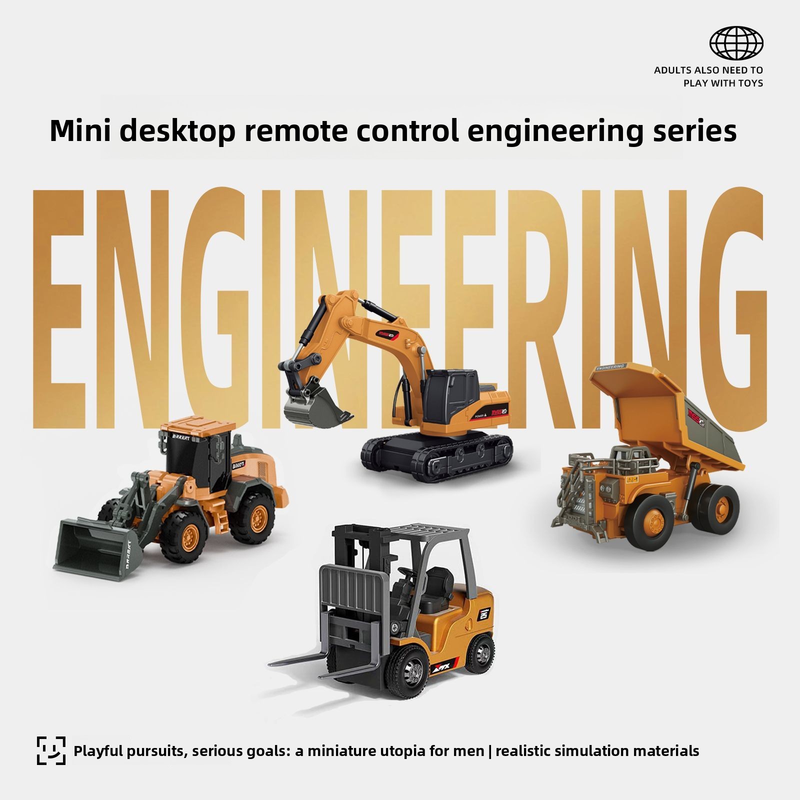 1:64 Metal RC Engineering Car  - огляд і ціна Rc Hobby Excavator