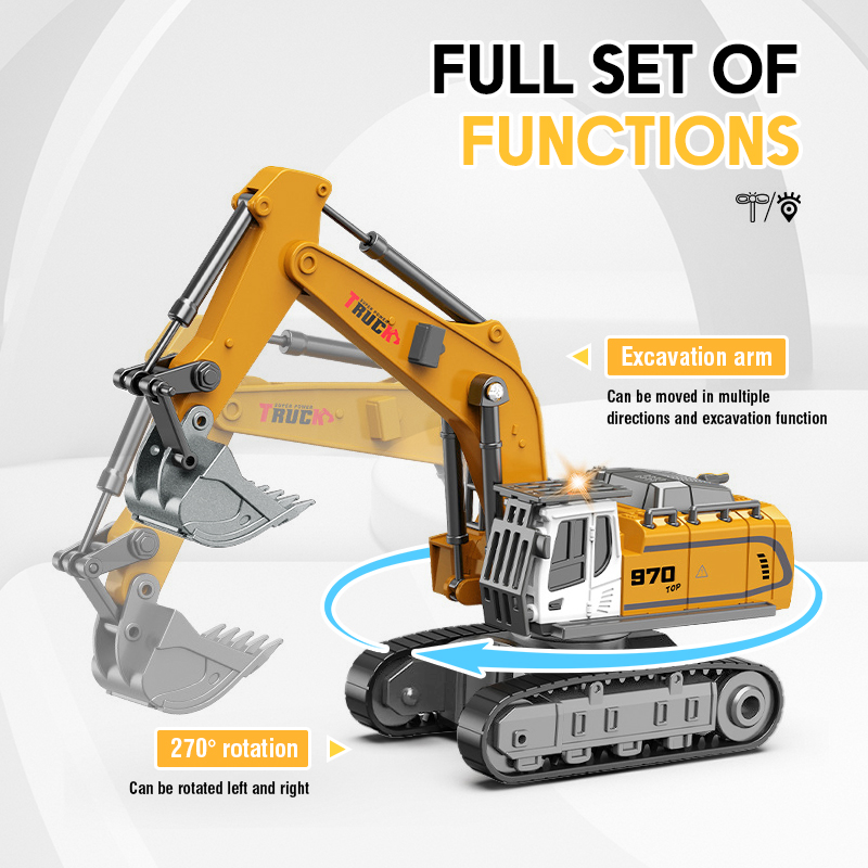 1:64 Mini RC Excavator Crawler - огляд і ціна Rc Hobby Excavator