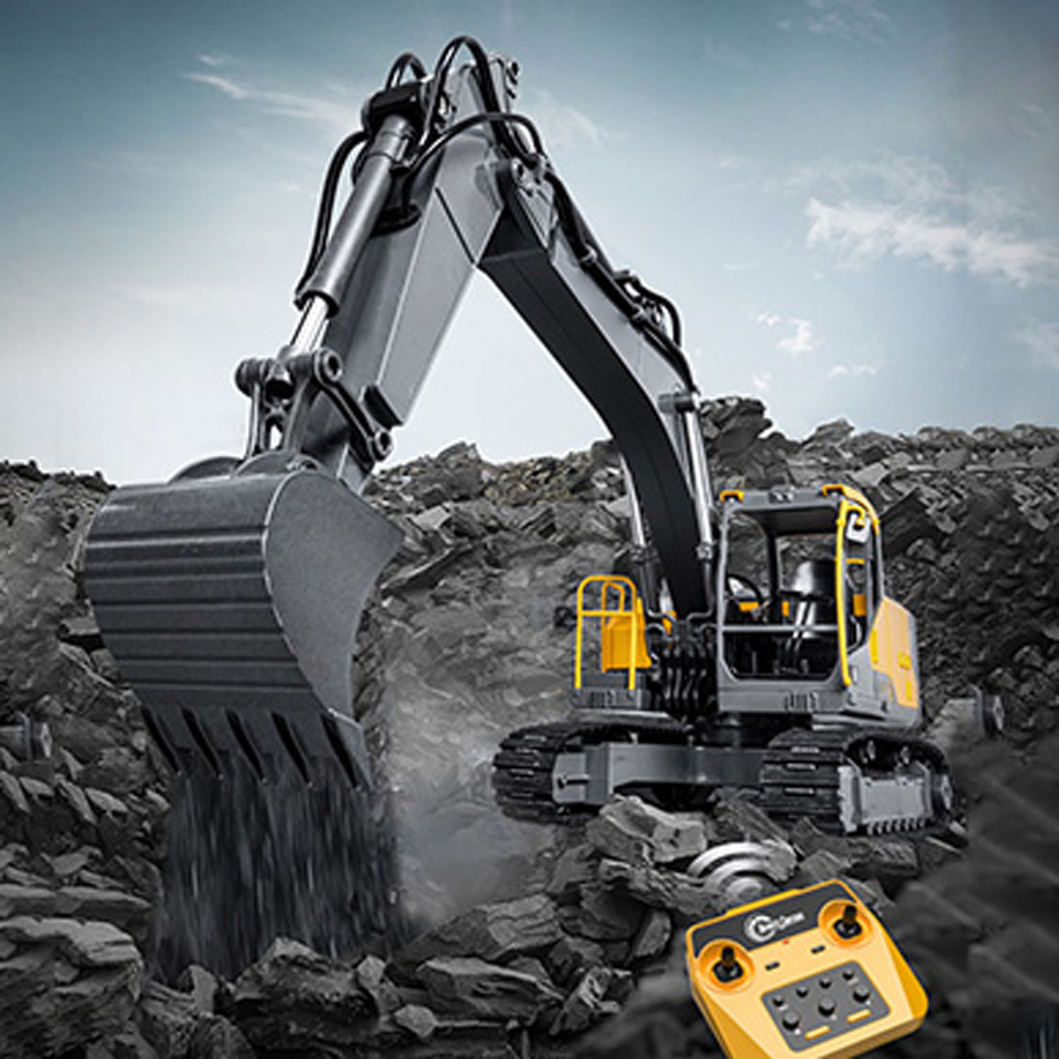 1/16 DoubleE E598 003 Electric - огляд і ціна Rc Hobby Excavator
