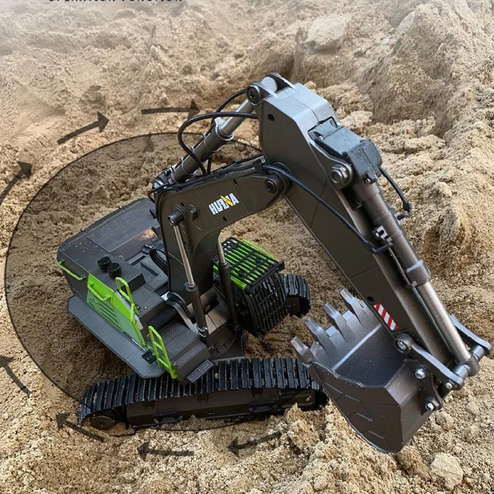 HUINA 1593 1/14 RC Excavator T - огляд і ціна Rc Hobby Excavator