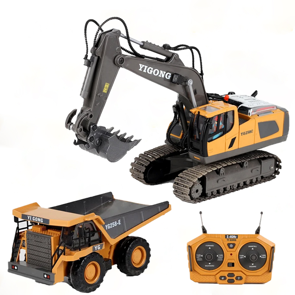 4WD Alloy RC Excavator Bulldoz - огляд і ціна Rc Hobby Excavator