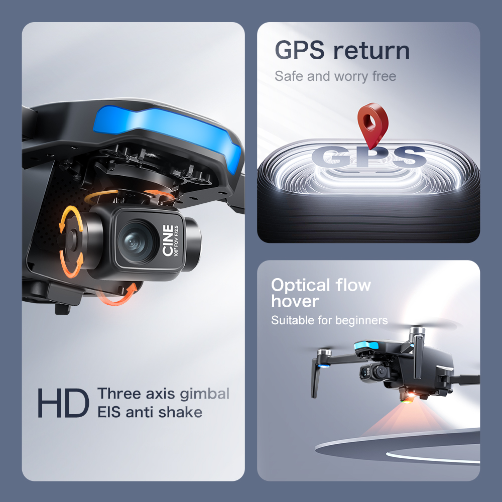 Original S-X1 GPS Drone 8KHD p - огляд і ціна Rc Hobby China