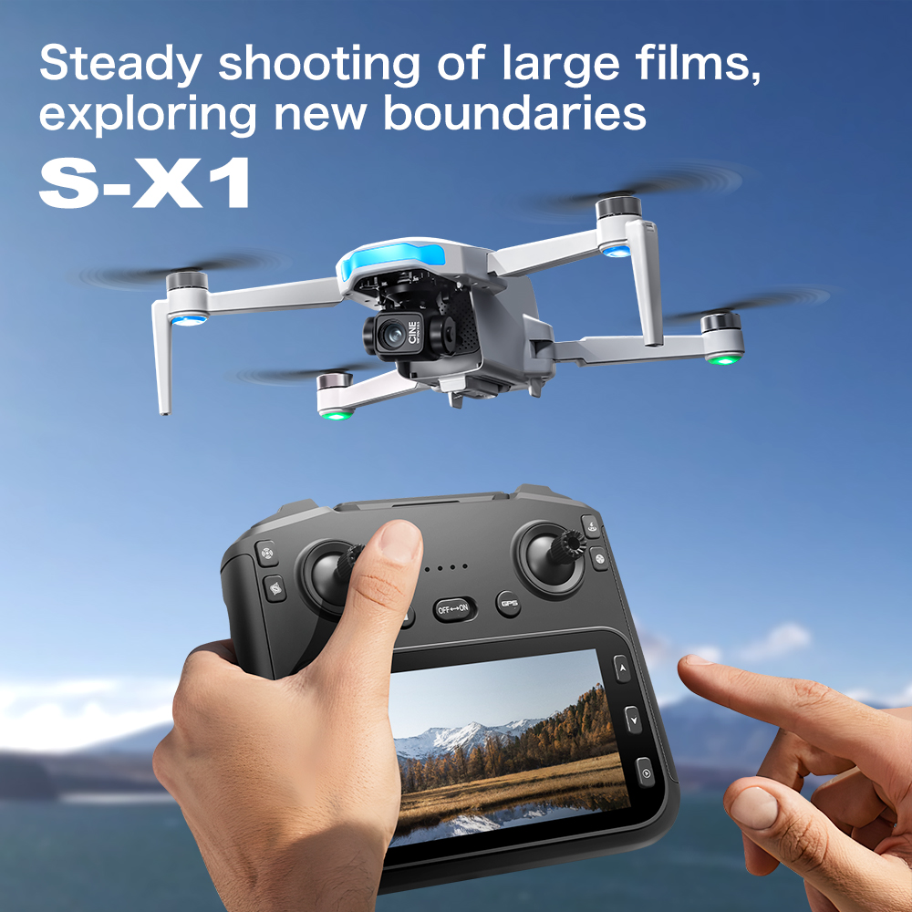 Original S-X1 GPS Drone 8KHD p - огляд і ціна Rc Hobby China