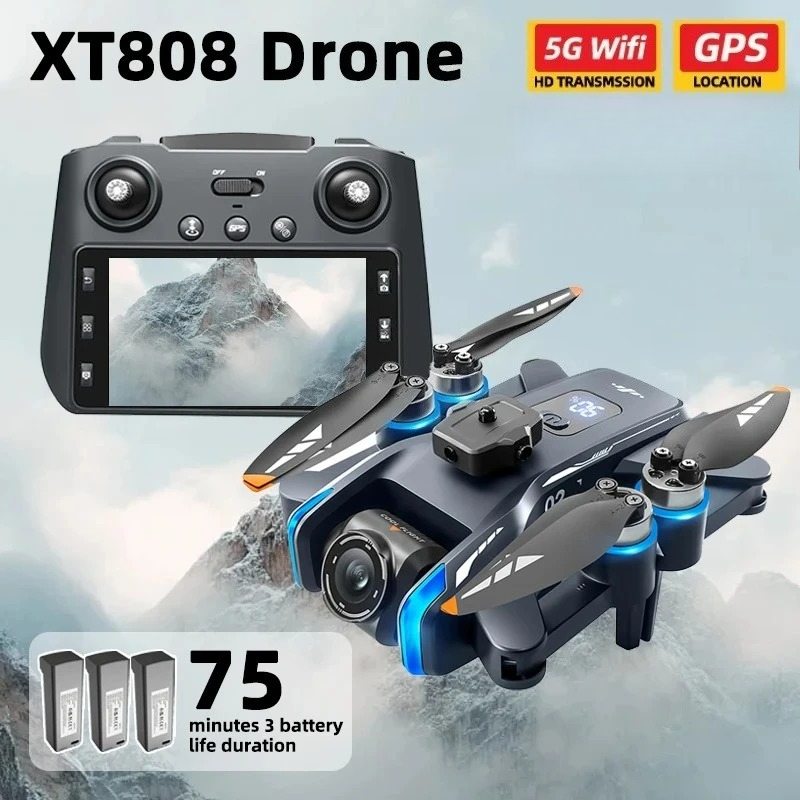 Original XT808 Pro MAX Drone 4 - огляд і ціна Rc Hobby China